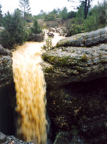 Cañada drenando al Sumidero 