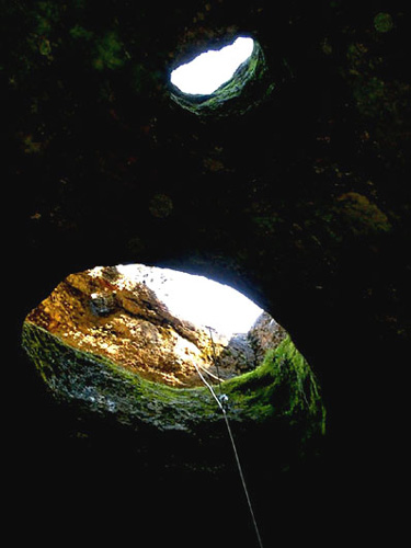 Vista de la entrada desde abajo